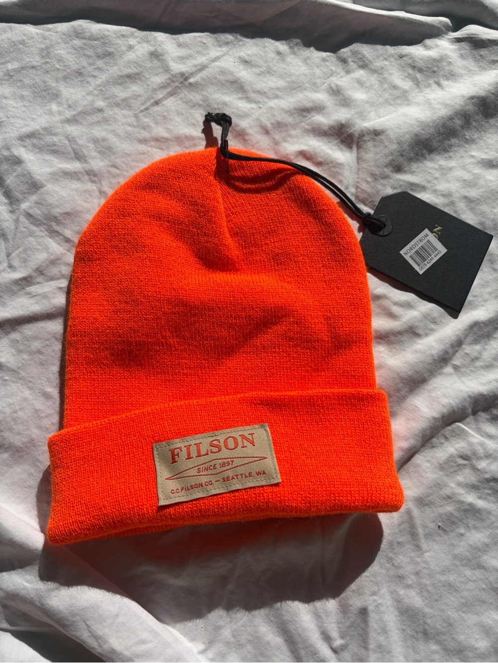 Filson Ballard Beanie in Blaze Orange